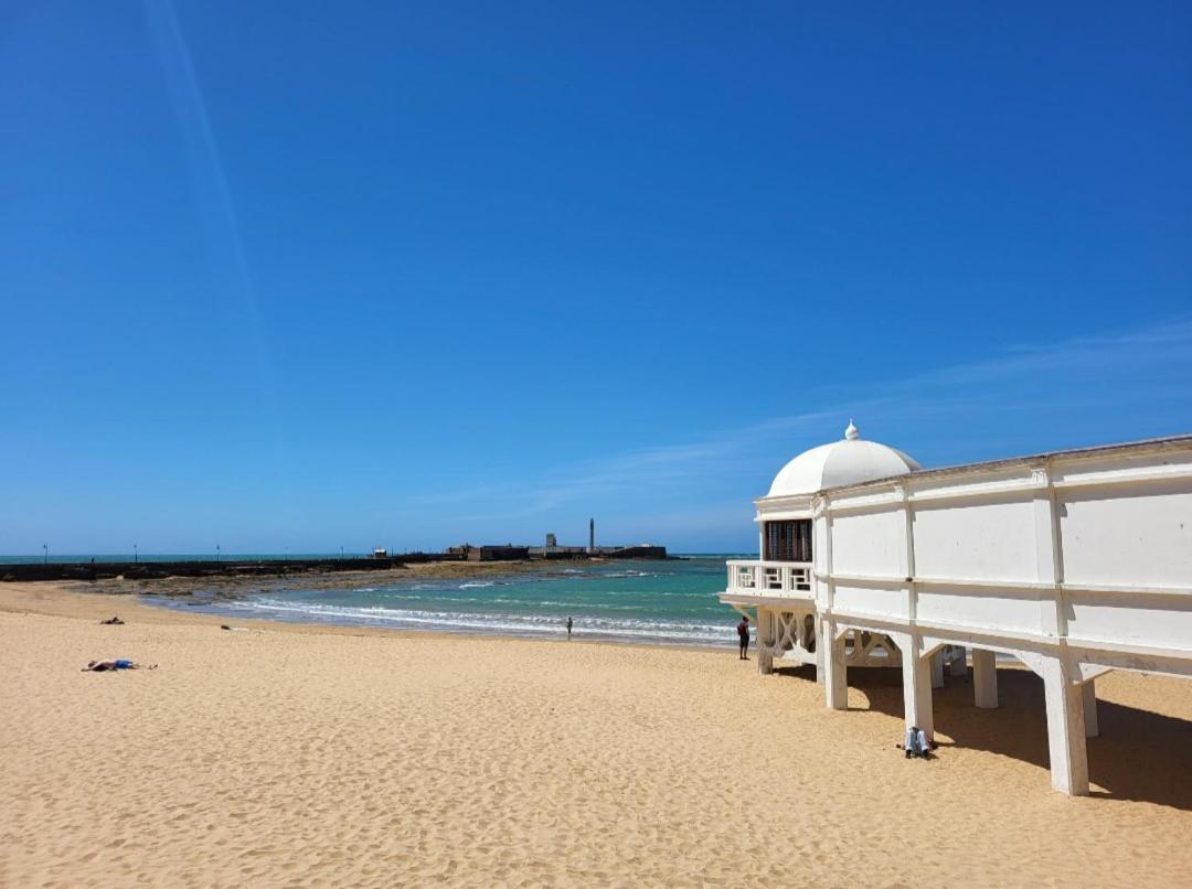 Cadiz Playa La Caleta Terraza Con Barbacoa Apartment Ngoại thất bức ảnh